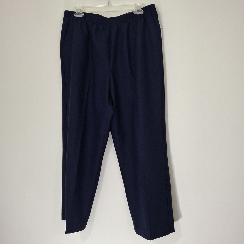 Alfred Dunner Classic Navy Dress Pants, SIZE 16P